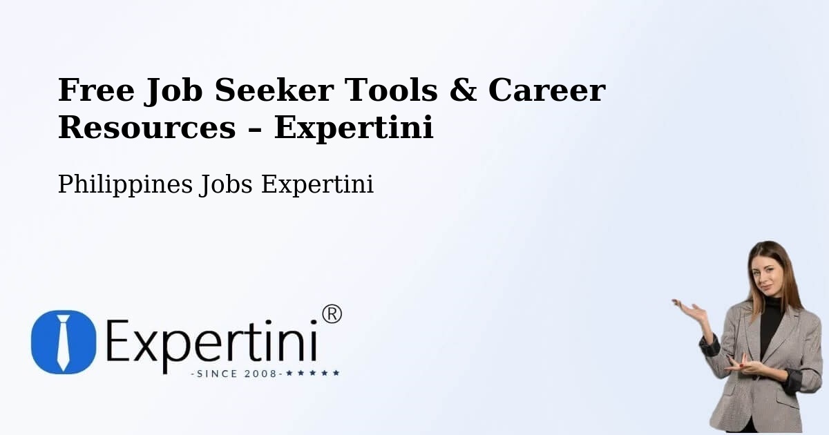 Free Job Seeker Tools & Career Resources – Doyong - Doyong, Philippines Jobs Expertini