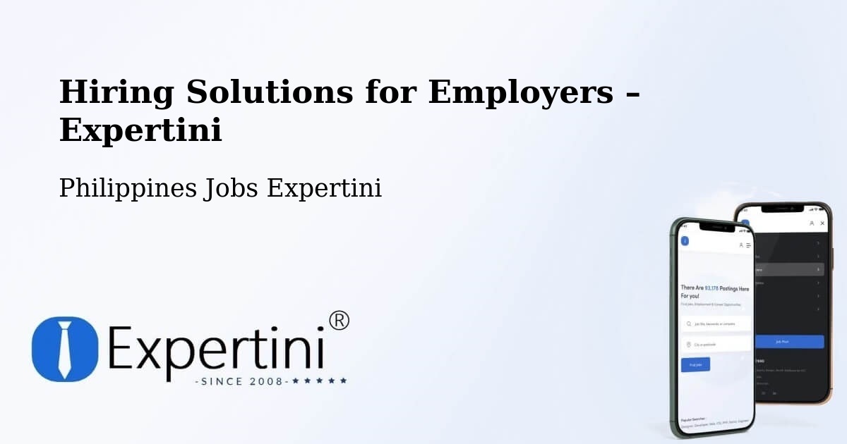 Hiring Solutions for Employers in Doyong - Doyong, Philippines Jobs Expertini
