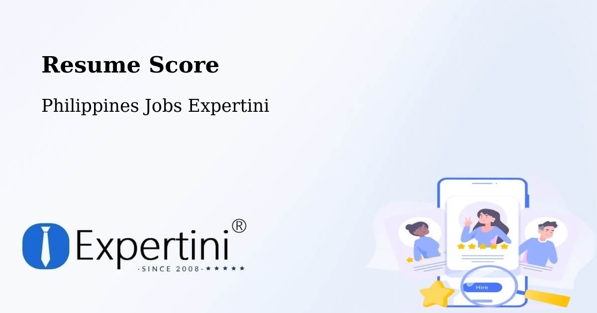Resume Score & Job Description Match Tool – Doyong - Philippines Jobs Expertini